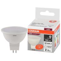 Лампа свд 220В GU5.3 7Вт 4000К 560лм MR16 матовая Osram  Led Value