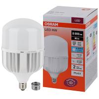 Лампа свд E27/Е40 80Вт 6500К 8000лм Т138 цилиндр матовый Osram 