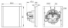 Фортепиано белый розетка скрытая 1-мест заземление с крышкой шторки IP44 